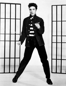 Elvis presley promoting jail house rock